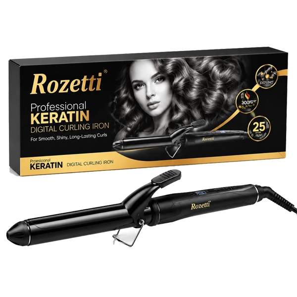 فر موی دیجیتال رزتی مدل Professional Keratin سایز ۲۵ میلی‌متر از شاپ متیک